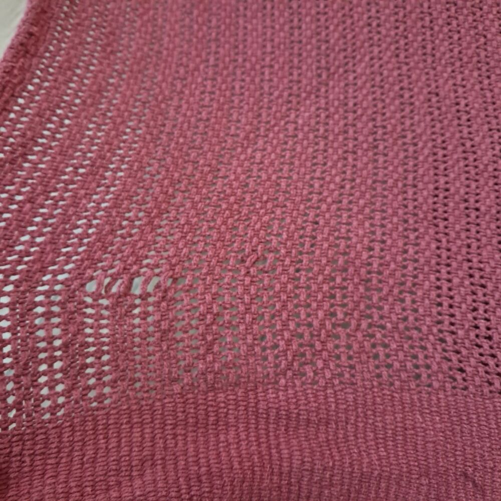 Beacon blanket burgundy red cotton open weave thermal WPL 1675 USA queen king